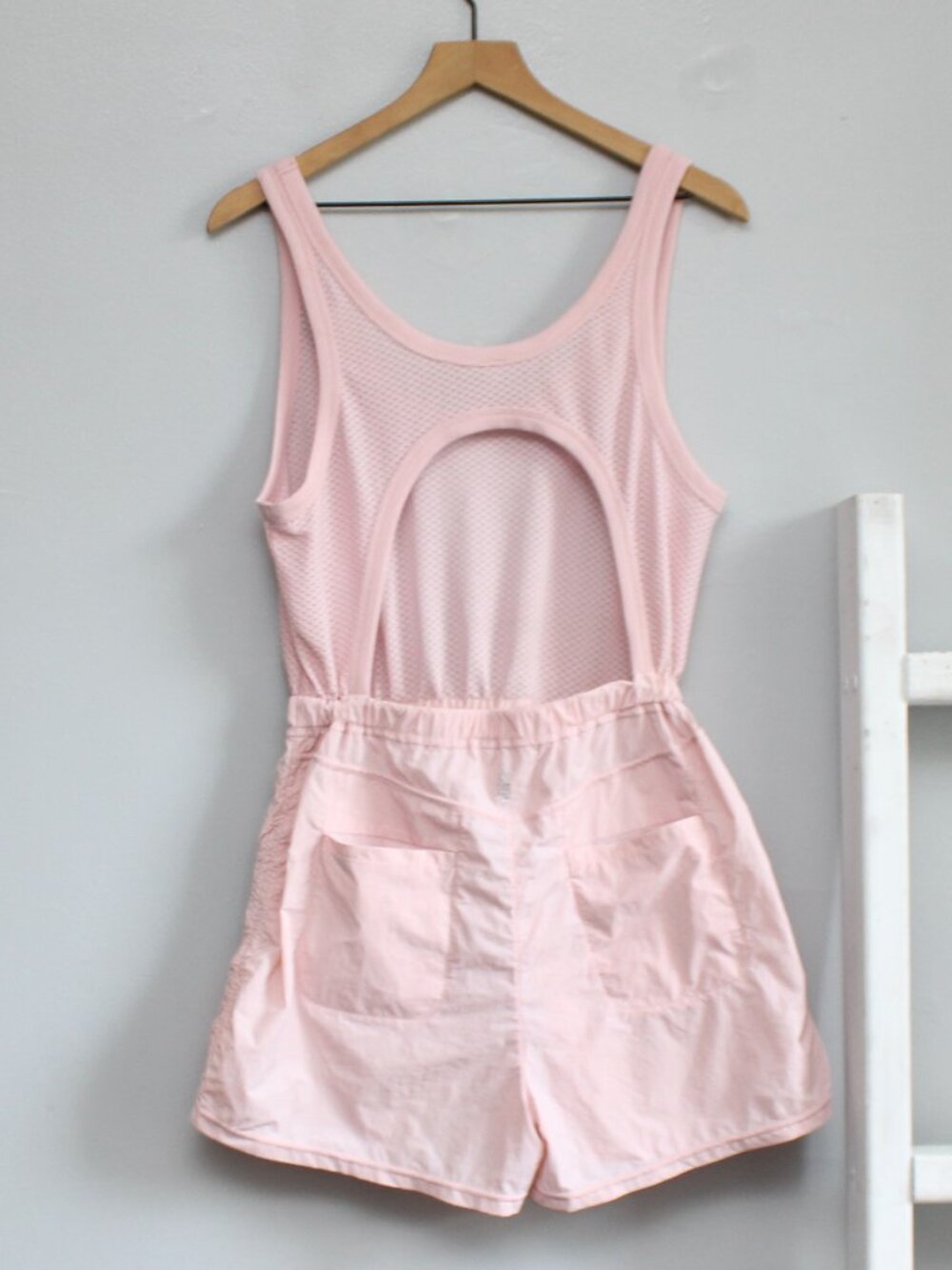 FP Movement Pacific Coast Hike Onesie Shorts Pink Size Small - Picture 3 of 7